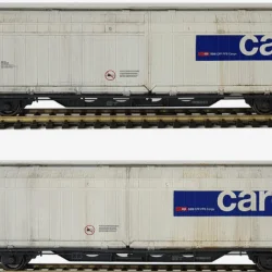 Mabartren H0 Set van 2 wagens type Hbbills-uy van SBB Cargo 87516/e geweatherd