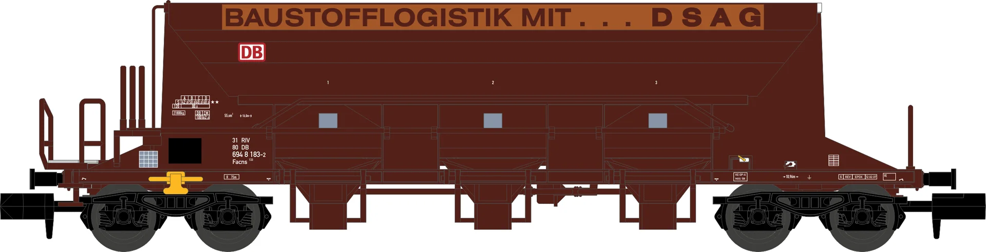 Kiezel/Steensl.Wgn.Rd/Br.Db Ag 3180 694 8 183-2 Epoche 6 N (2/18) *