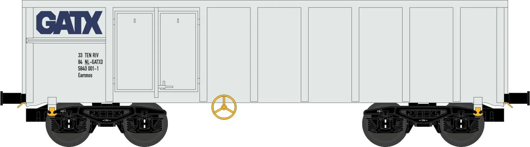 NME H0 Open Goederenwagen Eamnos GATX  541600