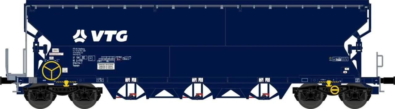 Getreidewagen Tagnpps 102m_ Vtg Zugschl Ch Blau Ac NME 506696