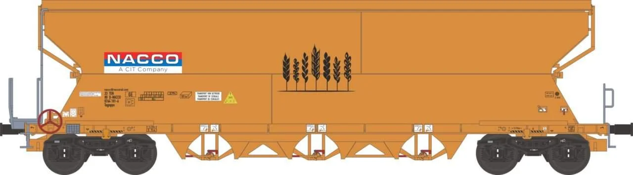 NME H0 graanwagen Tagnpps 101m3 Nacco 511624