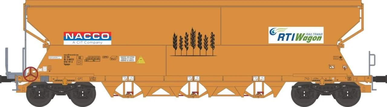 NME H0 Graanwagen Tagnpps 101m³  Nacco / RTI 511627