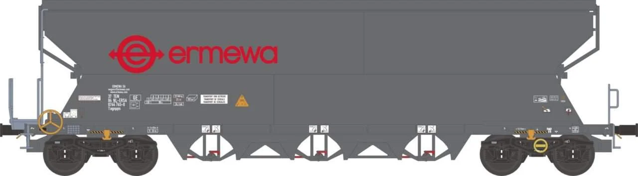 NME H0 Graanwagen Tagnpps 101m3 Ermewa 512636