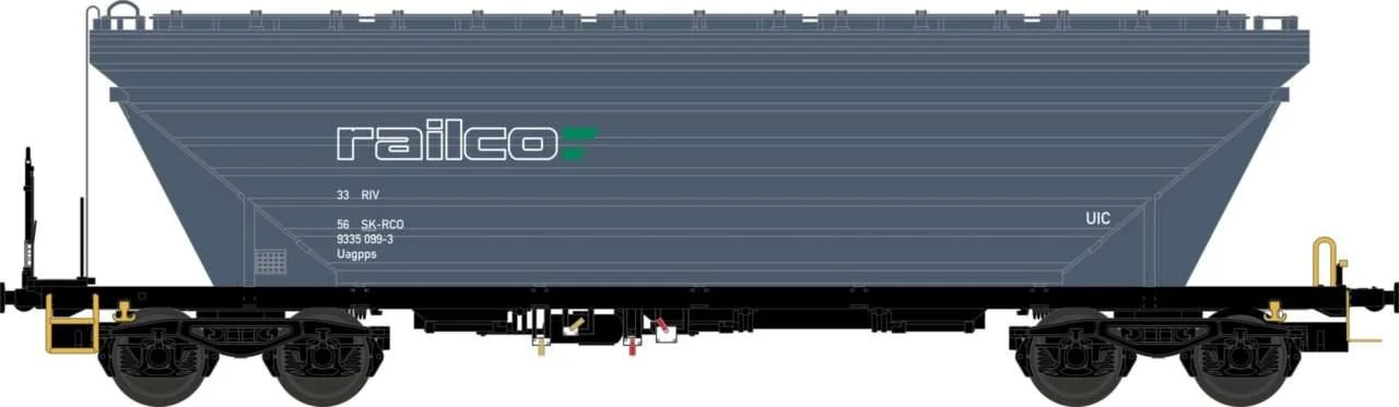 NME H0 Graanwagen Uagpps 80m3 Railco