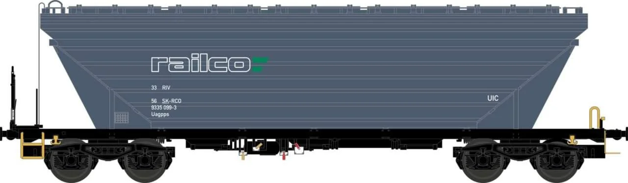 NME H0 Graanwagen Uagpps 80m3 Railco