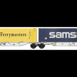 B-models 59.202 sggmrs aae, verhuurd aan ers met 1x 45ft container samskip & 1x 45ft container p&o ferrymasters
