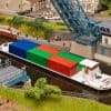 Faller H0 Binnenvaartschip met 6 containers 131013 - Afbeelding 2