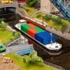 Faller H0 Binnenvaartschip met 6 containers 131013