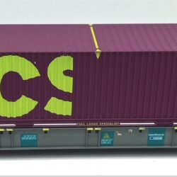 B Models 54.417  Sgns wagon, LINEAS Belgium, with 45ft container ECS , new logo, version MEGA