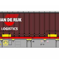 B models  Sgns wagon, NS , met Swap Body container  JAN DE RIJK 54.427