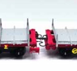 B models Set InnoWaggon , with 6 innofreight SteelPallets - Red  90.421