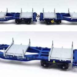 B models  Set InnoWaggon , with 6 innofreight SteelPallets - Blue  90.422