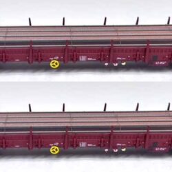 B models  Set met 2 Luxemburgse Res wagens met belading  45.442