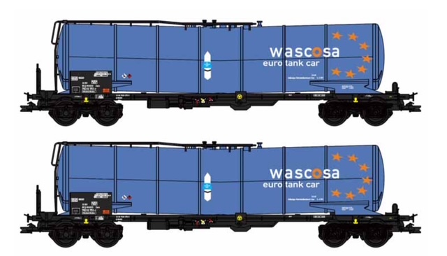 B-models / van Biervliet ketelwagens set Wascosa euro tankcar 81106 (noviteit 2026)