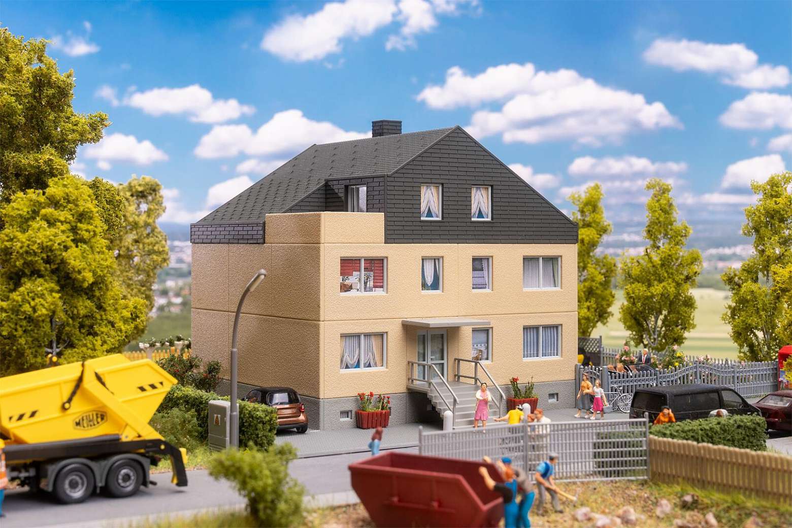 Faller H0 appartementen complex 130755