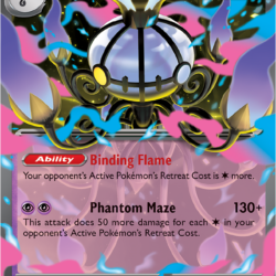 Pokemon pitch black / MEGA chandelure / 038/084