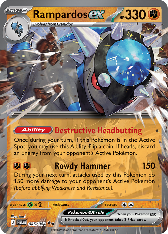 Pokemon pitch black / Rampardos / 045/084