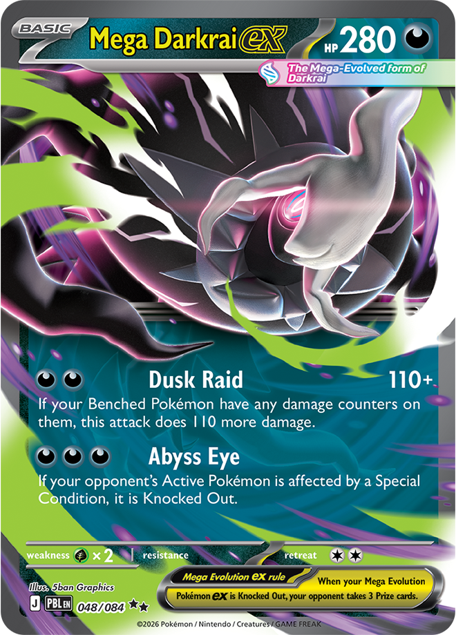 Pokemon pitch black / MEGA Darkrai / 048/084