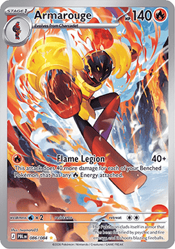Pokemon pitch black / Armarouge / 086/084
