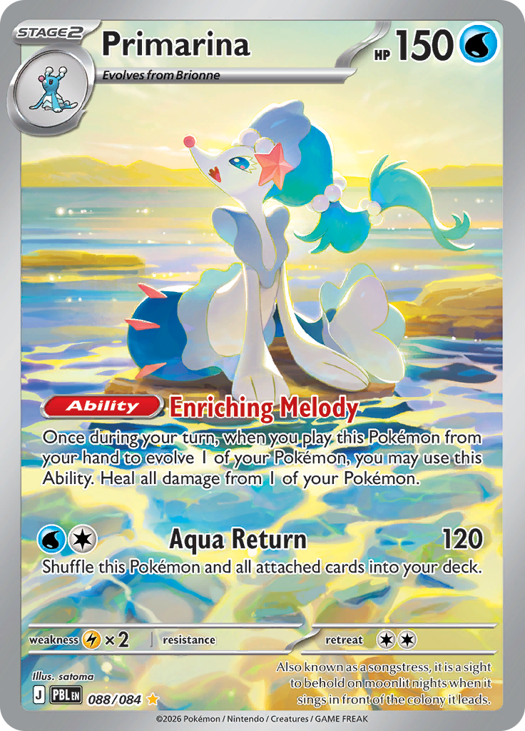 Pokemon pitch black / Primarina / 088/084