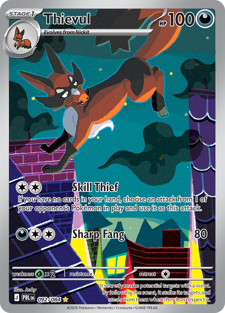Pokemon pitch black / Thievul / 092/084