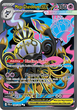 Pokemon pitch black / MEGA Chandelure / 099/084