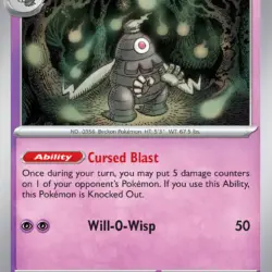 Pokemon prismatic evolutions / Dusclops  / 036/131