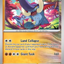 Pokemon prismatic evolutions / Great Tusk  / 055/131