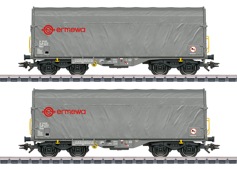 Marklin H0 Set wagens met zeildoeken schuifwanden 47230